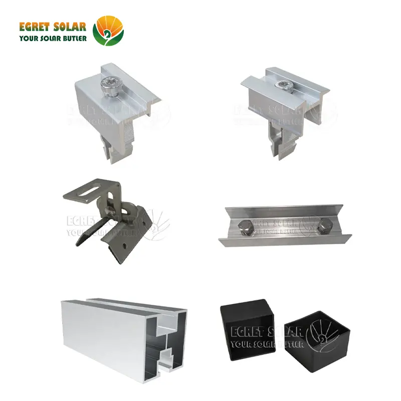 ချိန်ညှိနေရောင်ခြည်စွမ်းအင်သုံး trapezoid သတ္တုခေါင်မိုး mounting ဖွဲ့စည်းပုံ