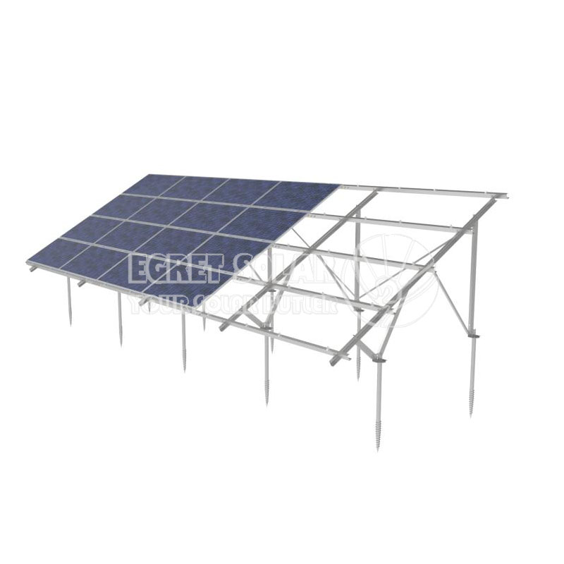 Carbon Steel Solar Panel Ground Mounting စနစ်