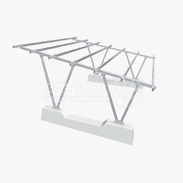 နှစ်ဆ V-column solar carport mounting system