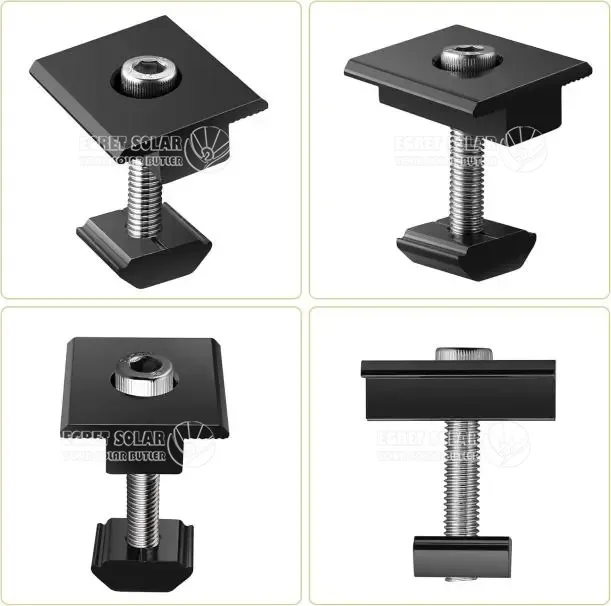 Solar 30 Mm 35 Mm Black Mid Clamp Solar 30 Mm 35 Mm Black Mid Clamp