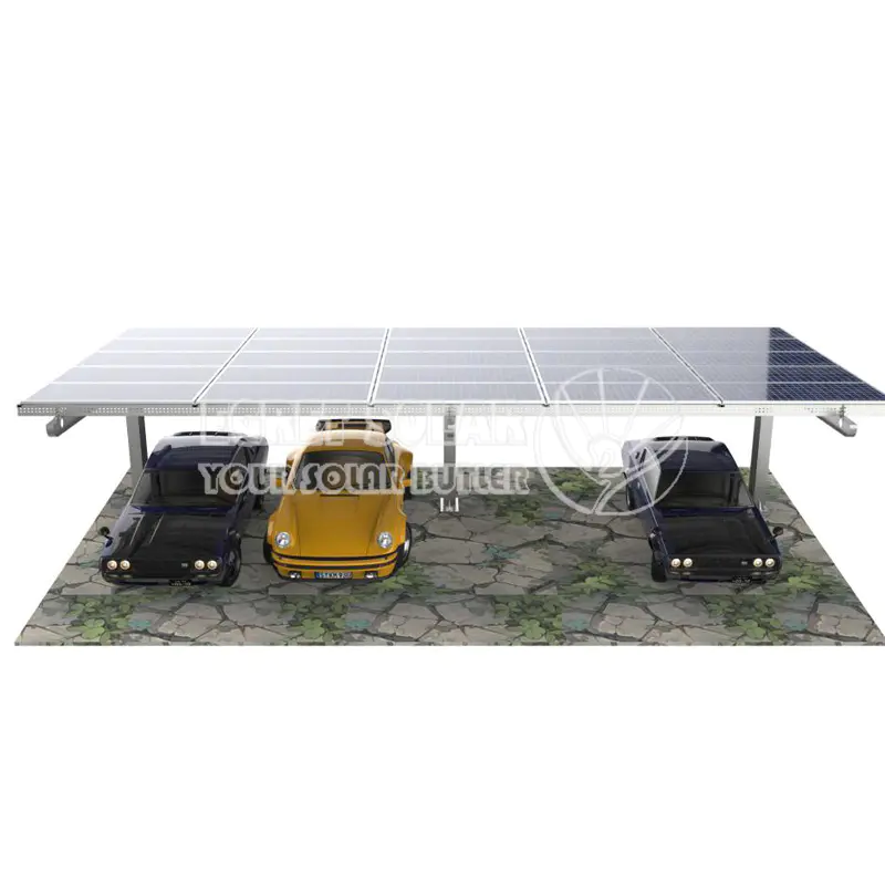 တစ်ခုတည်း post ကိုနေရောင်ခြည်စွမ်းအင်သုံး carport system