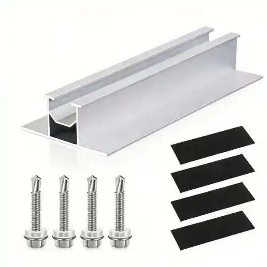Solar Mini Rail Metal Roof Mounting စနစ်