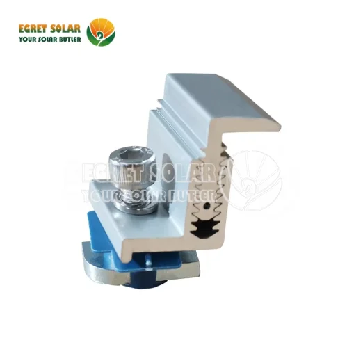 နေရောင်ခြည်စွမ်းအင်သုံး Panel End Clapp သည်သံမဏိ C ရထားလမ်းအတွက်ချိန်ညှိနိုင်သည်