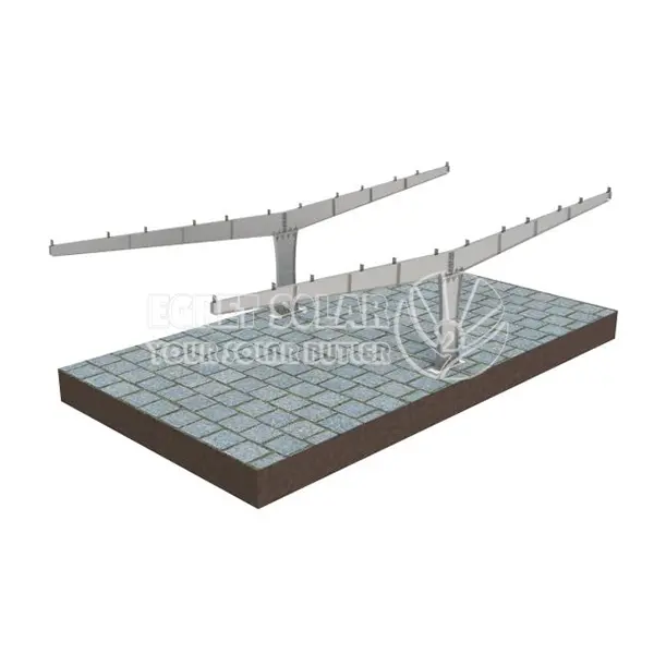 Y အမျိုးအစားနေရောင်ခြည်စွမ်းအင်သုံး Solar Carport Mounting System